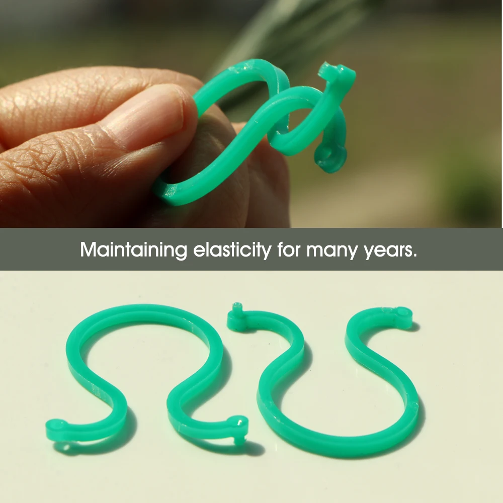 30-100PCS Plastic Garden Plants Support Clip Reusable for Greenhouse Agriculture Vegetable Tomato Vine Fixed Climb Clamp Buckle