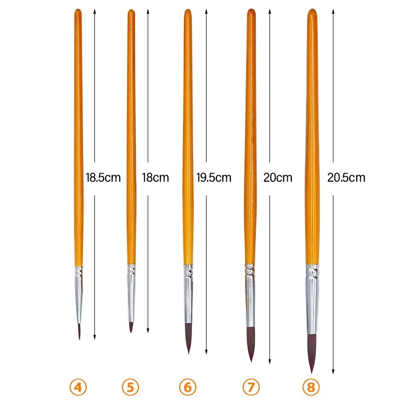 1pc Dental Porcelain Brush Pen for Dental Lab Equipment Dental Glaze Brush Pen Ceramic Porcelain Brush Pen Technician Tools