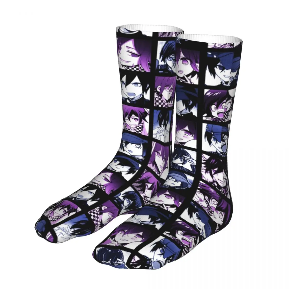 

Fashion Socks Men's Women's Harajuku Shuichi Kokichi Manga Socks Danganronpa Anime Sport Socks Spring Summer Autumn Winter
