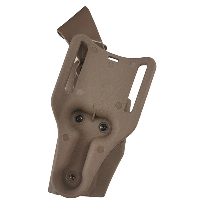 Fondina Corta per Pistola Destra Stile Combattimento con Passanti per Accessori, Fondina in Pelle per Fucile ad Aria Compressa da Caccia - immagine 5