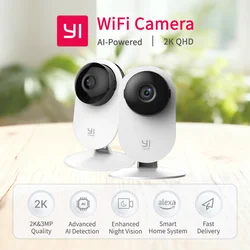 AI - Powered Smart Home Camera Kit with Enhanced Night Vision, 2K 3MP Resolution, 2 - Pack - 2pcs