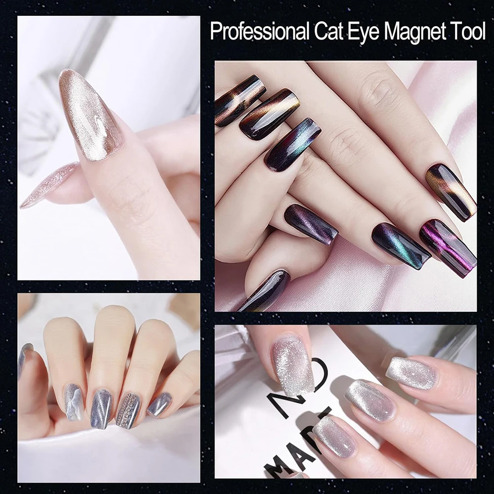 DIY Nail Art Magnetic Stick For Cat Eye Glue Tool Gold Band Stick Large Magnet Cylinder Super Strong Iron Suction Stone
