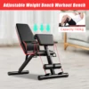Foldable Incline Decline Exercise Workout Bench 6