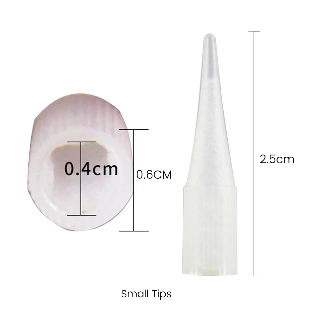 Small Disposable R1 Tattoo Needle Caps Permanent Makeup 1R Tips For Traditional Tattoo Machine Plastic Sterilized Tip Supplies