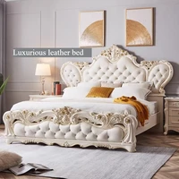 Lit de chambre nordique de luxe avec plateforme, style français, 180x200cm, pour filles princesse, accessoires de maison pour chambre à coucher 1