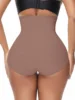1 pièce Pantalon sculptant taille haute pour femme avec effet rehausseur de fesses, respirant, avec ceinture et entrejambe renforcé double couche