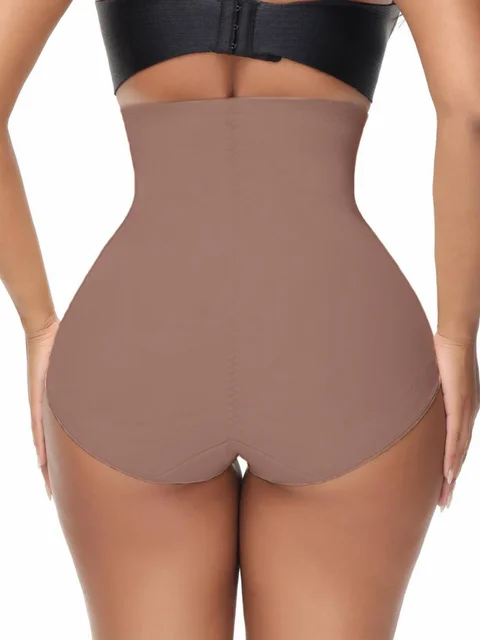 1 pièce Pantalon sculptant taille haute pour femme avec effet rehausseur de fesses, respirant, avec ceinture et entrejambe renforcé double couche