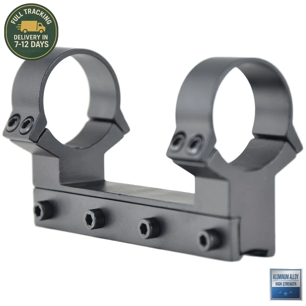 Shooin Optics Mount Ring 25.4mm 30mm Tube 11mm Dovetail 20mm Weaver Base