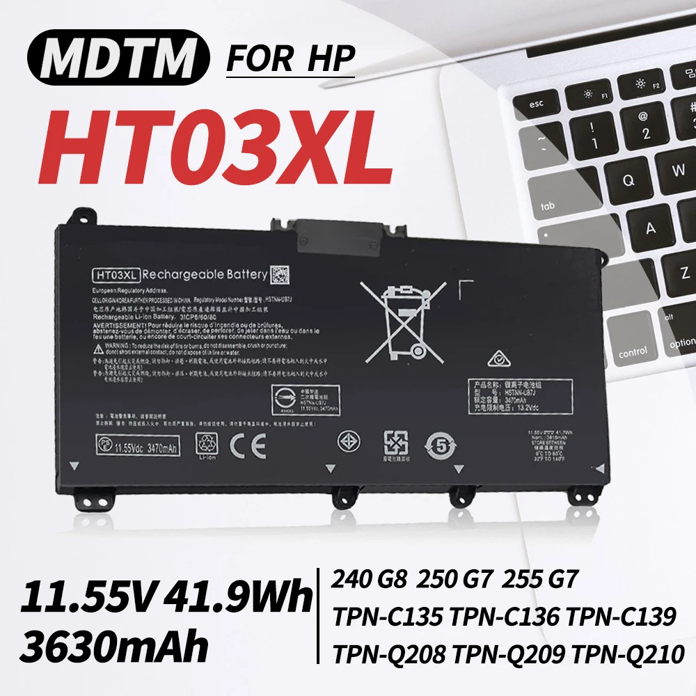 HT03XL L11119-855 Laptop Battery for HP Pavilion 15-CS 15-CW 15-CU 15-DA 14-CE 14-CF 14-DF 17-CA 15-DW0033NR 15-cu1xx L11421-542