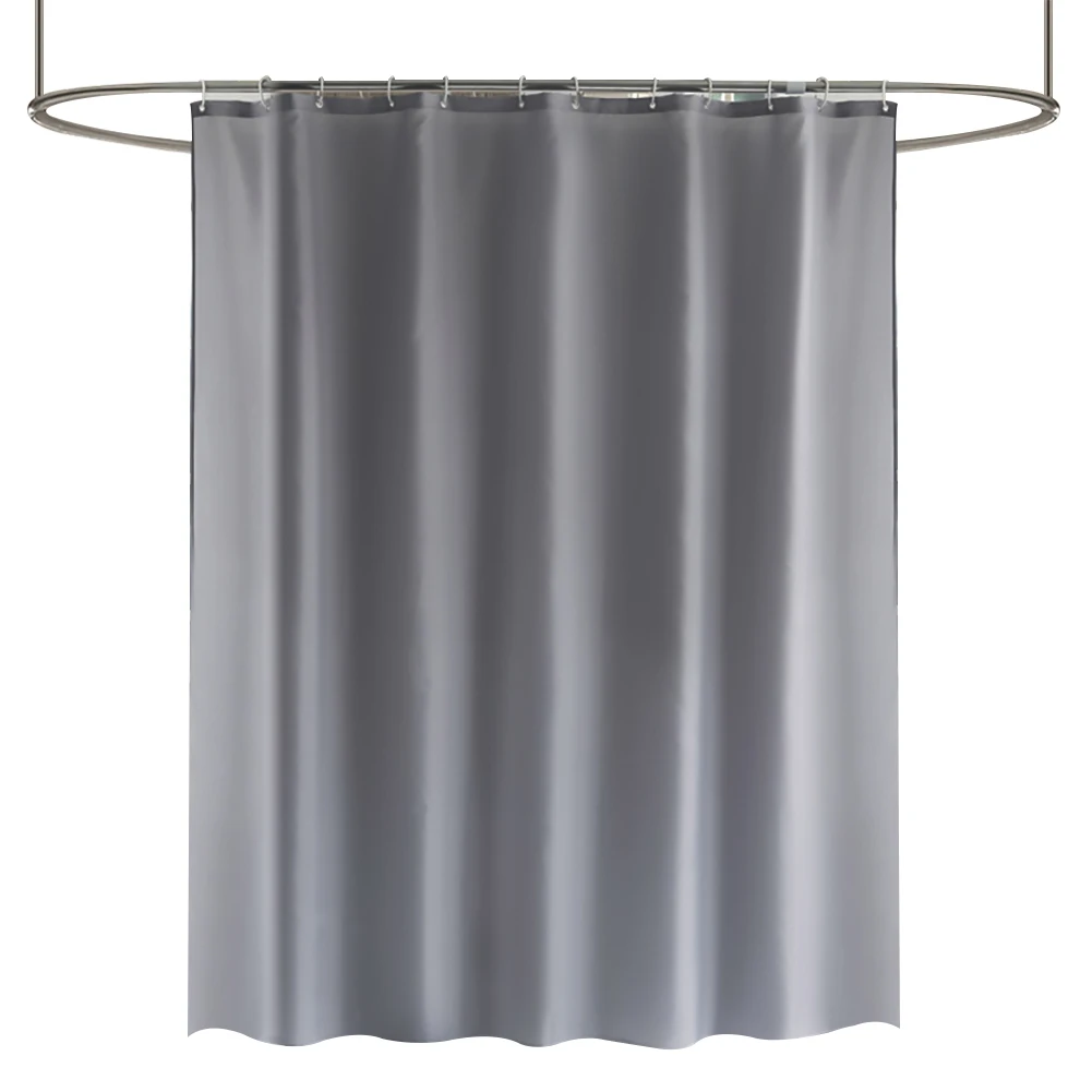 Heavy Duty Waterproof Fabric Shower Curtain - Long Stall Size, Multiple Color Options
