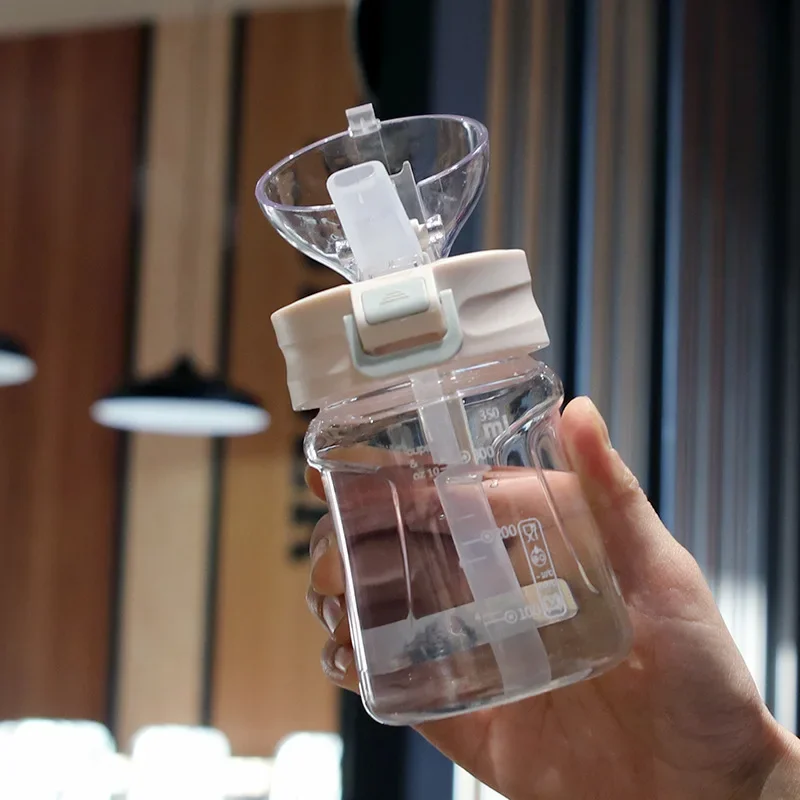 New Kids Water Sippy Cup Creative Cartoon Baby Feeding Cups with Straws Leakproof Water Bottles Outdoor Portable Children's Cups