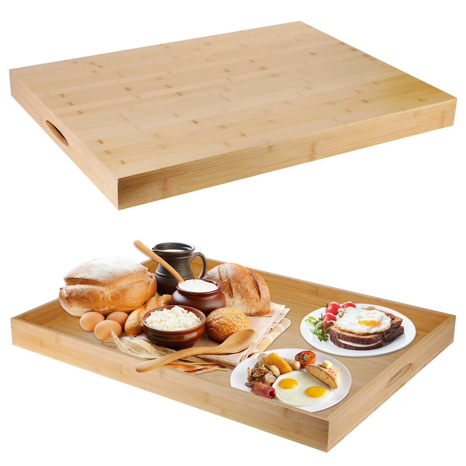 Bamboo Stove Top Cover Cutting Board Space Saving