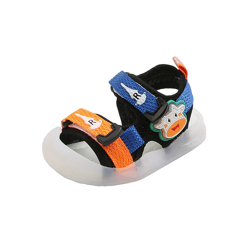 Kids Sandals LED Cartoon Luminous Summer Soft Bottom