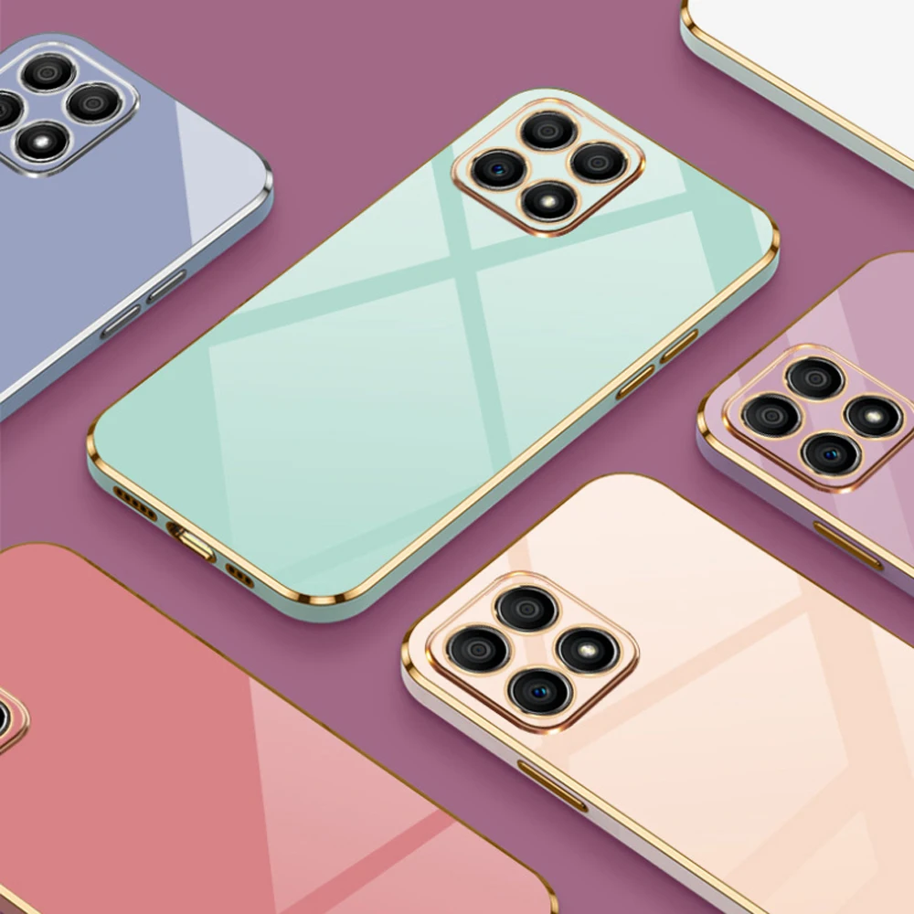Luxury Shockproof Plating Square Phone Case – Enhanced Protection and Style