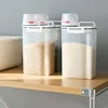 1.5-3L Powder Storage Box Plastic Kitchen Rice Grains Container Bathroom Laundry Powder Detergent Case With Pour Mouth 3