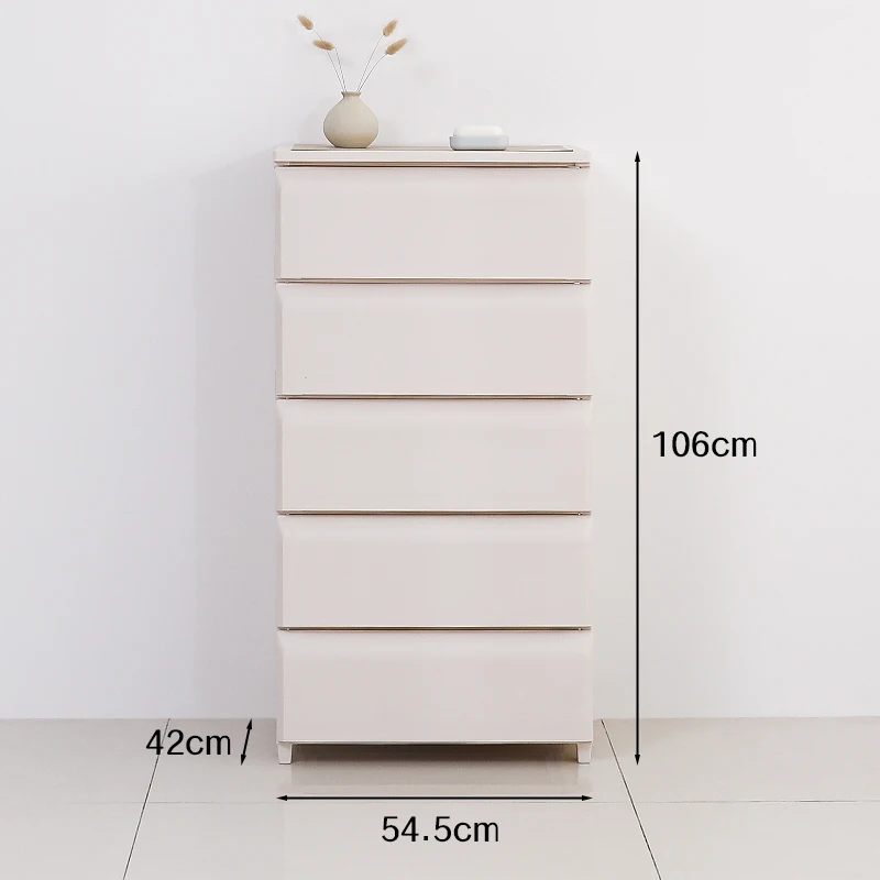 High Quality Plastic Cabinet Space-Saving Rectangle Design Cabinet for Bedroom Book Toy Organizers
