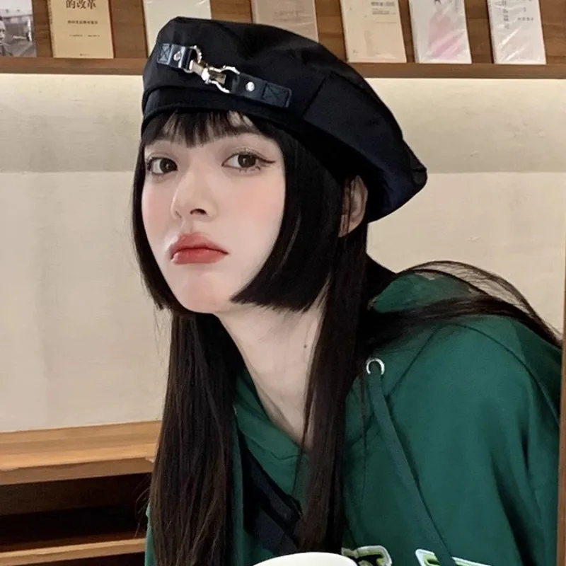 Beret Hat Women Elegant for Summer Harajuku Punk Gothic