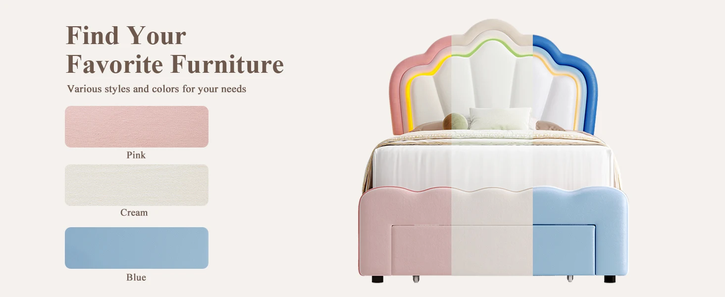 bed frame with storage drawers