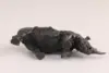 Rare Chinese copper rhino Figure statue collect bronze good stand table decor 4