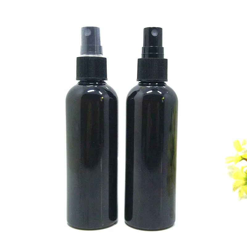 10pcs 블랙 애완 동물 스프레이 병 여행 휴대용 리필 형 향수 수성 유제 액체 메이크업 컨테이너 분무기 100ml