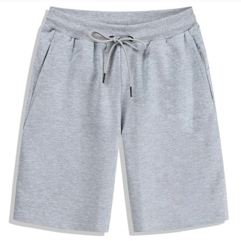 Summer Solid Men's Shorts Elastic Drawstring Shorts Joggers Loose Fitness Breathable Sports 5 piece Cotton Outfit Casual Pants 3