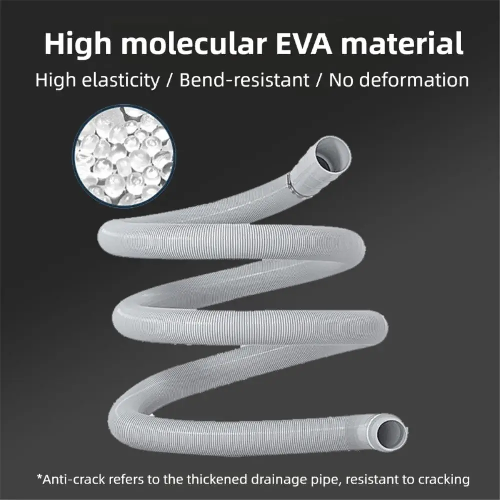 Professional EVA Washing Machine Drain Hose Corrugated Tube 1m 3m 5m Dishwasher Drain Hose Flexible Faucet Accessories Home