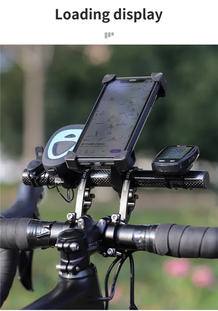 Estensione Manubrio Bici UPANBIKE In Fibra Di Carbonio - Per Tachimetro, Luci E Accessori, Morsetto 10cm - Foto 11