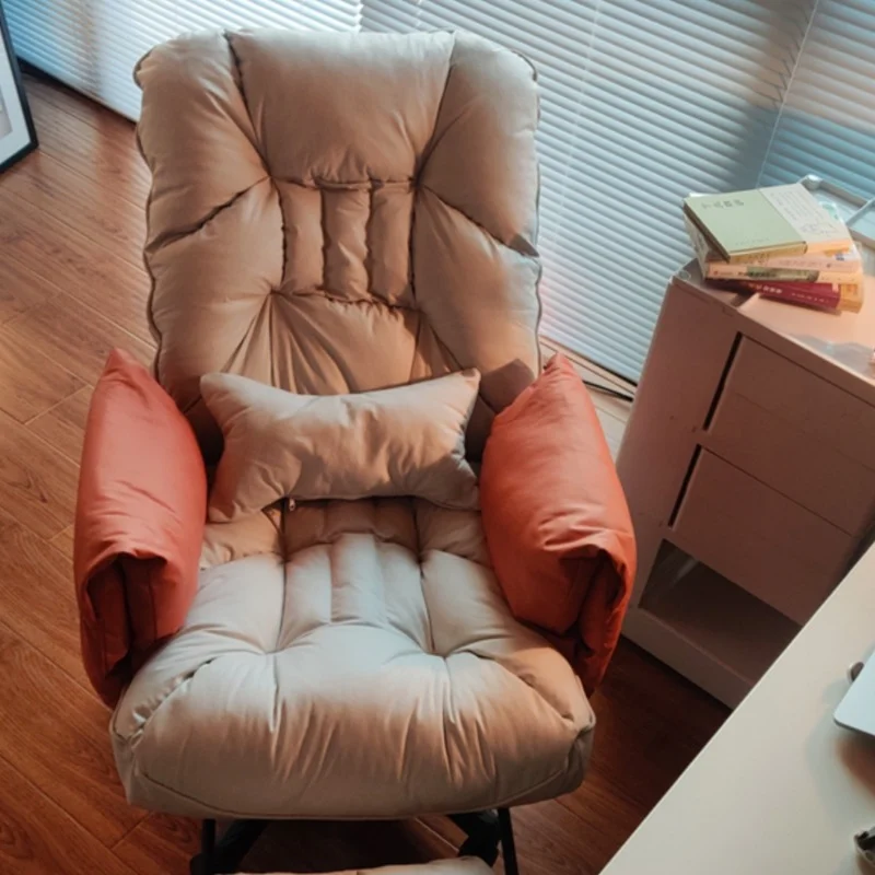 Reclining Arm Office Chair Computer Comfy Game Swivel Living Room Office Chair Ergonomic Pink Sillas Oficina Furniture SR50OC