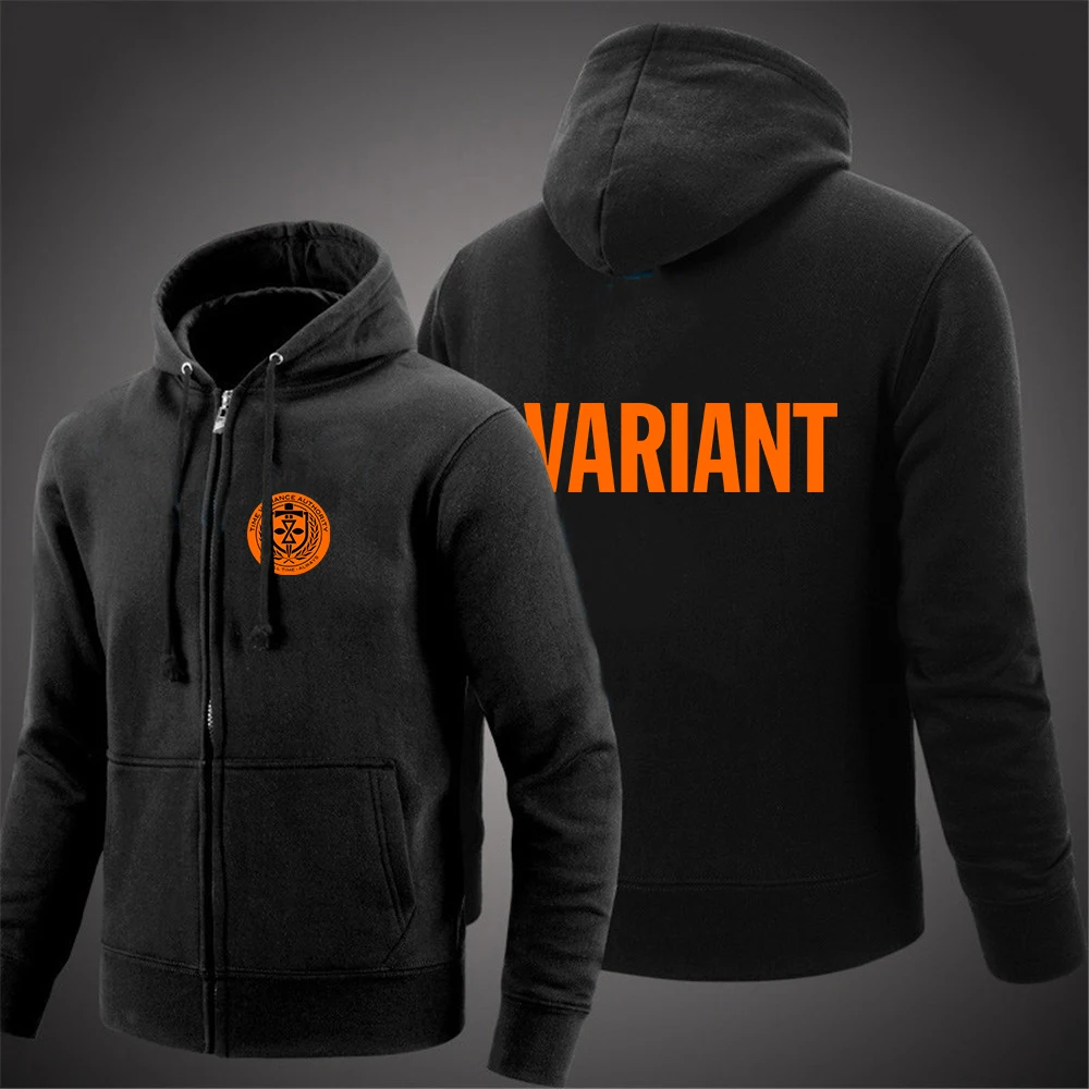 

2023 LOKI VARIANT Mens Hoodies Spring And Autumn Coat Solid Color Zipper Fashion Pullover Comfortable Sweatshirts Harajuku Top