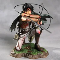 ⁦مجسم أنمي هجوم العمالقة - ليفاي أكرمان وضعية قتالية 16 سم | Attack on Titan Levi Ackerman Action Figure 16cm⁩ - الصورة ⁦2⁩