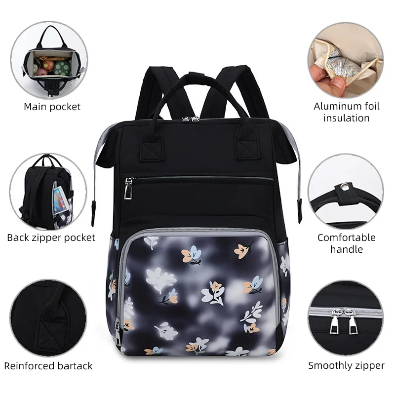 Fashion Backpacks Large Capacity Thermal Storage Bag Multi-function Waterproof Maternal Multi Functional Mommy Bag XA31ZZ