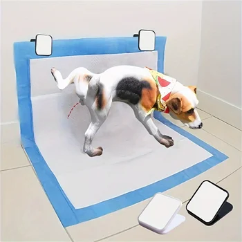 3 Pcs Wall-Mounted Dog Pee Pad Clip Holder - Stickable Plastic Material for Pet Cleaning - Uncharged, Suitable for Dogs