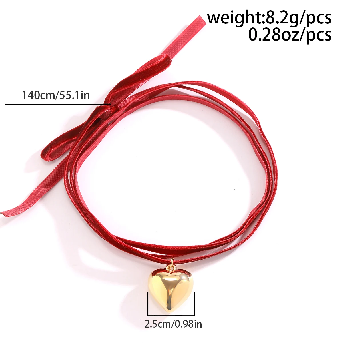 IngeSight.Z Gothic Big Heart Pendant Necklace Women Elegant Knotted Bowknot Black Velvet Clavicle Chain Collar Halloween Jewelry
