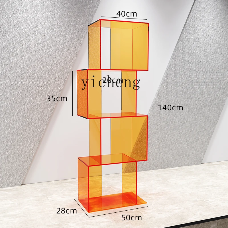 

Tqh Acrylic Display Rack Container Store Rack for Holding Shoes and Bags Display Window Multi-Layer Bookshelf Storage Rack