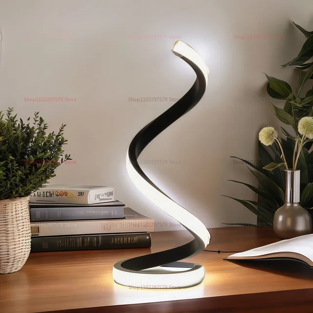 Modern LED Spiral Table Lamp 5