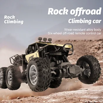 1:18 RC CAR Six Wheel Climb telecomando fuoristrada montano in lega auto a sei ruote controllo Wireless modello elettrico regali giocattolo