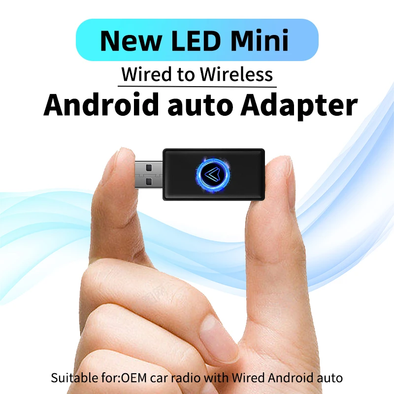 

Android Auto Wireless Adapter Smart AI Box Car OEM Wired Android Auto To Wireless USB Dongle for SamSung XiaoMi Newest Mini Body