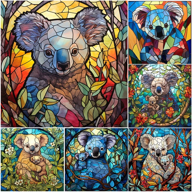 30*40CM 5D DIY Full Round Drill Diamond Painting Stained Glass Painting Kit  Home Decoration Art Craft Mosaic Painting - AliExpress