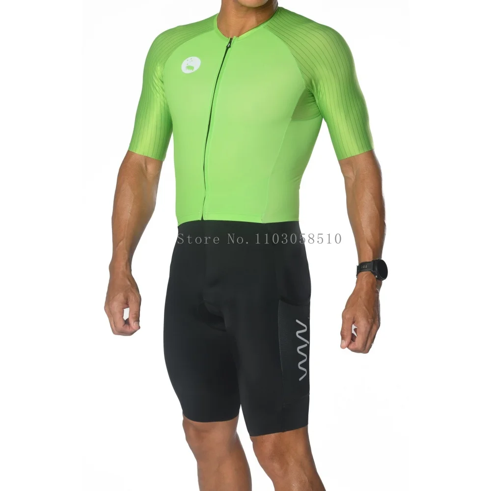 Cycling Suit Wyn Republic Triathlon Suit Men Cycling Short Sleeve Quick Dry Jumpsuit Trisuit skinsuit Bicycle Equipment Mono Ciclismo Hombre