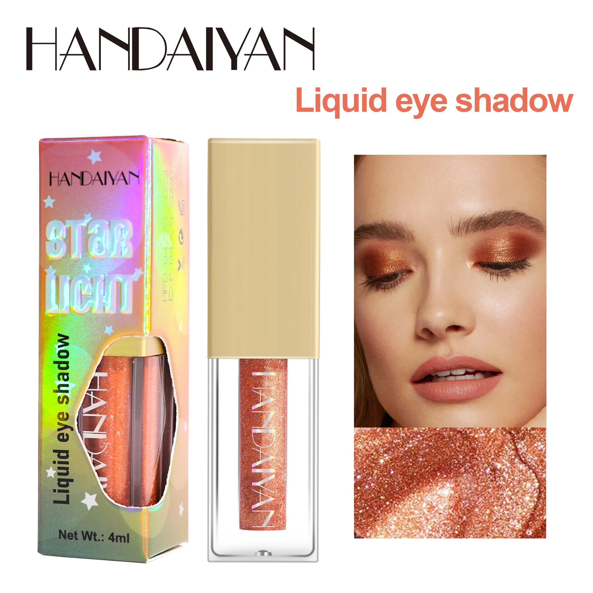 

HANDAIYAN перламутровые жидкие тени для век 12 цветов Русалка Jimei тонкие блестящие тени для век жидкие