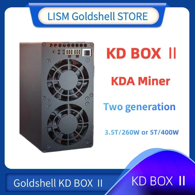 

New kd box II Goldshell KD BOX 2 Hashrate 5T KDA Miner kadena miner kd box pro Upgarded from kd box pro miner