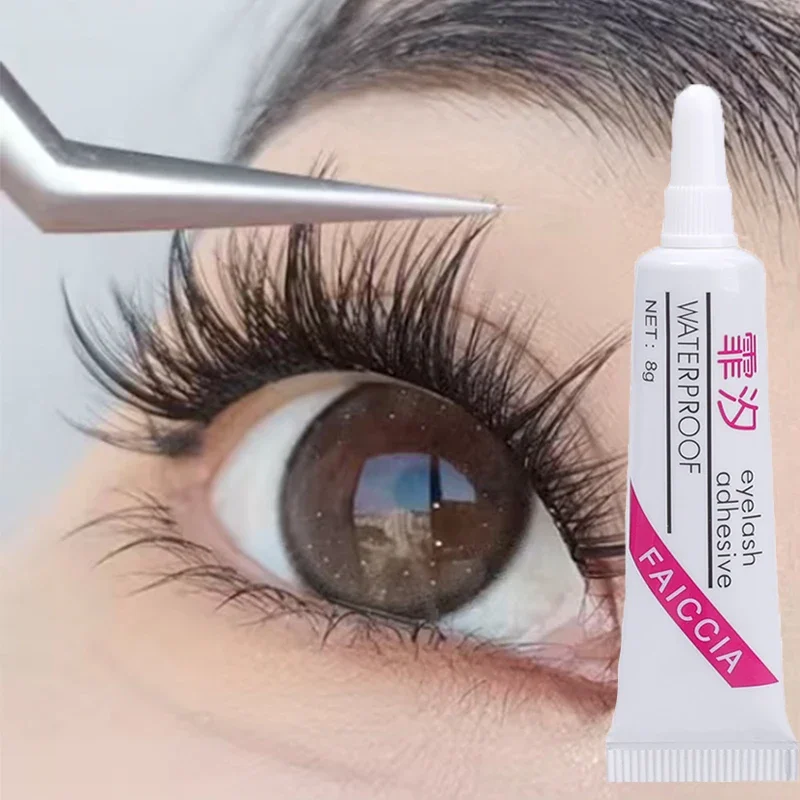 

Waterproof Strong False Eyelash Glue Long Lasting Quick Dry Self Adhesive Not Irritating White-Clear Eyelashes Glue Makeup Tools