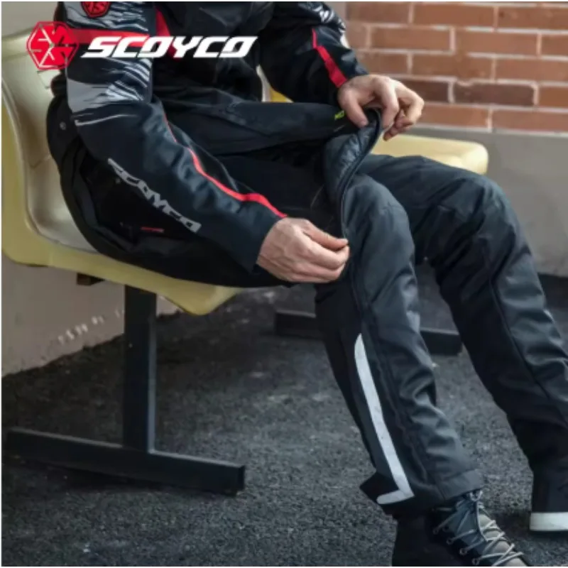 오토바이 바지 겨울용 따뜻한 빠른 탈착 바지 방수 방풍 모토크로스 CE 안티폴 MTB 퀵릴리즈 바지