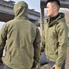 Men's Tactical Jackets Warm Soft Shell Hooded Coat Combat Suits Hiking Camping Climbing Pants Men Hunting Clothes Wear-resisting 5