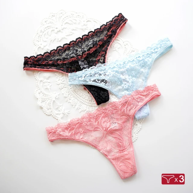 Women's Lace Underwear, Thong G-string Panties