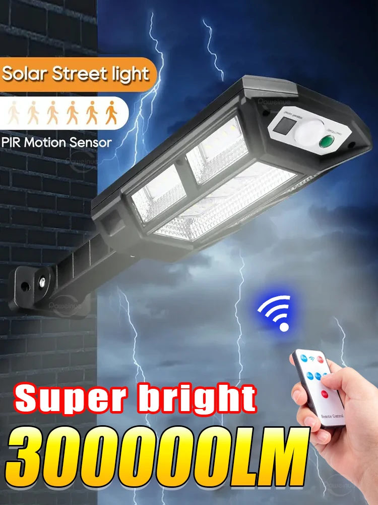 Description Picture 3 of itemSuper bright LED Solar Lights Outdoor Motion Sensor External Solar Street Lamp Wall Security Sunlight For Garden Patio Path Yard