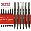 3/6/12pcs Japan Uni PIN-200 Hook Drawing Pens Multi Specification Black Needle Pen Manga Design Drawing Stationery Art Supplies 1