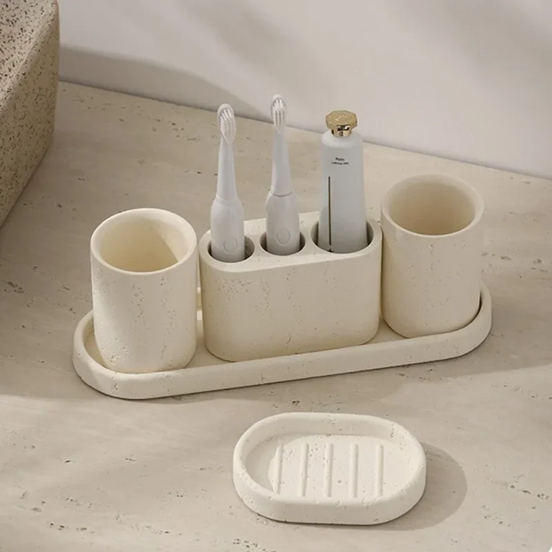 Sandston Toothbrush Holders Modern Toothpaste Holders Minimalism Organizer Storage Rack Bathroom Accessories Things for The Home