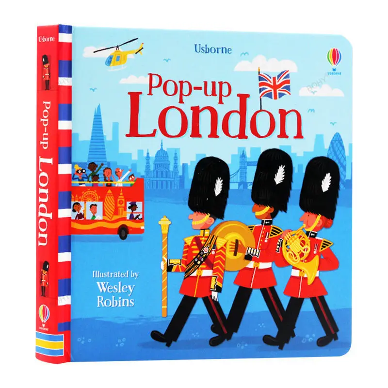 

Usborne Pop Up London Educational Picture Books for Kids Learning English 3D Cardboard Flap Book Baby Montessori Educational Toy