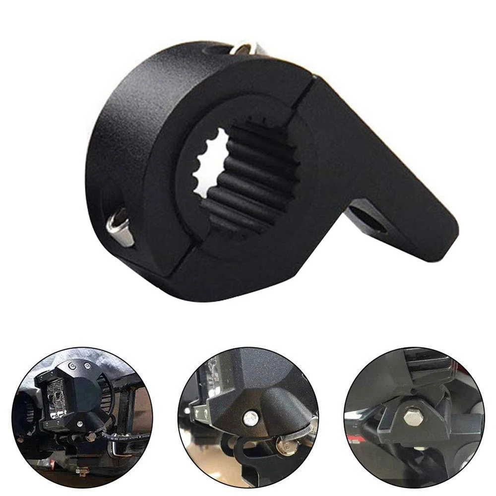 1pc Motorbike LED Light Bar Clamps Brackets Tube Clamp Mount Kit For Motorcycle Fog Light Mount Motorcycle Accessories Black motorcycle light bracket motorcycle headlight clamp motorcycle headlight mount utv light bar mount